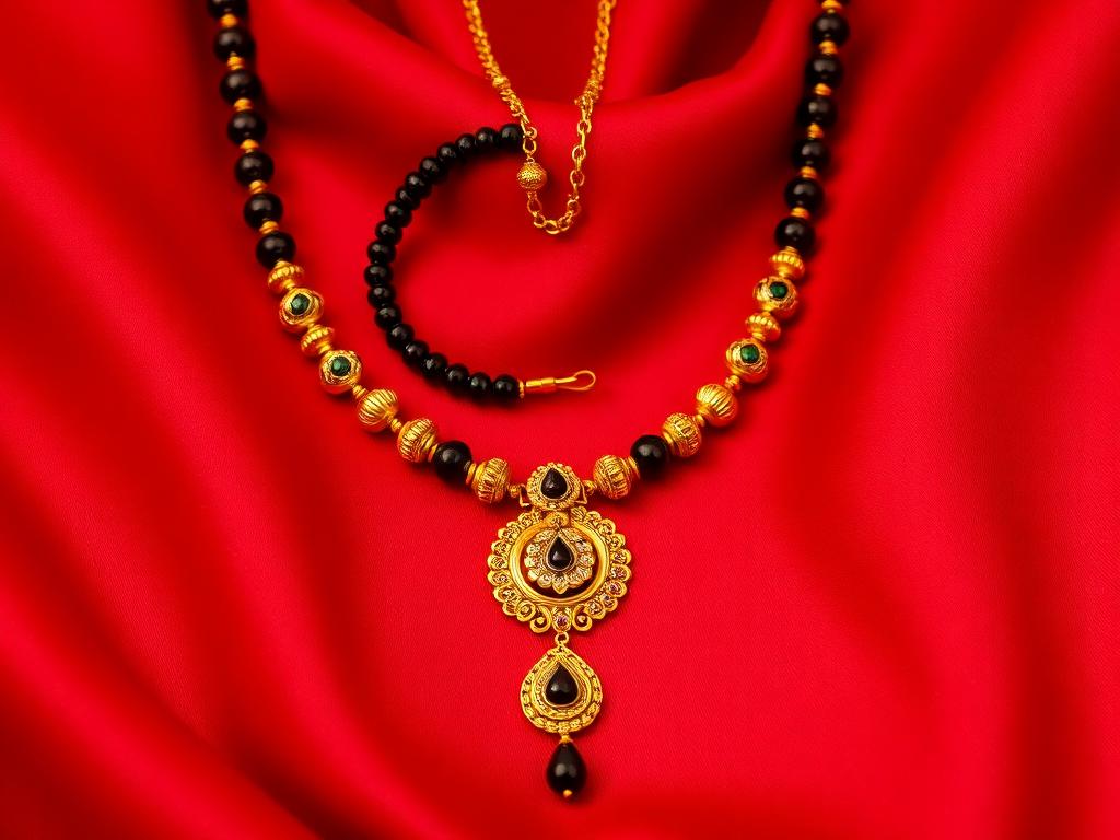 Traditional gold mangalsutra